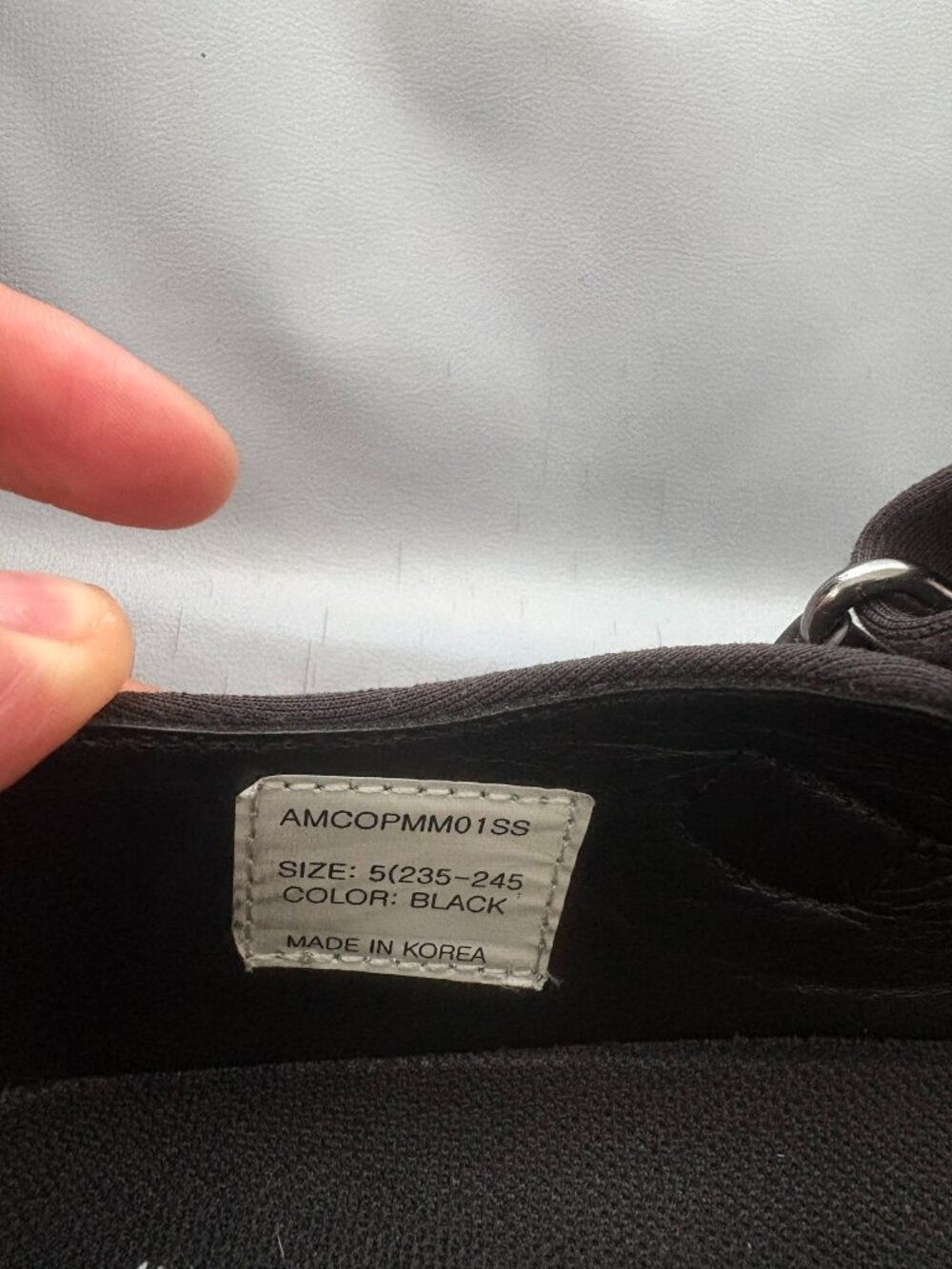 AMOMENTO Black Vibram Mary Jane Ballerina Flats - Picture 6 of 6